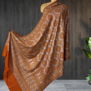 Orange Pure Pashmina Shawl – Handcrafted Luxury 2026