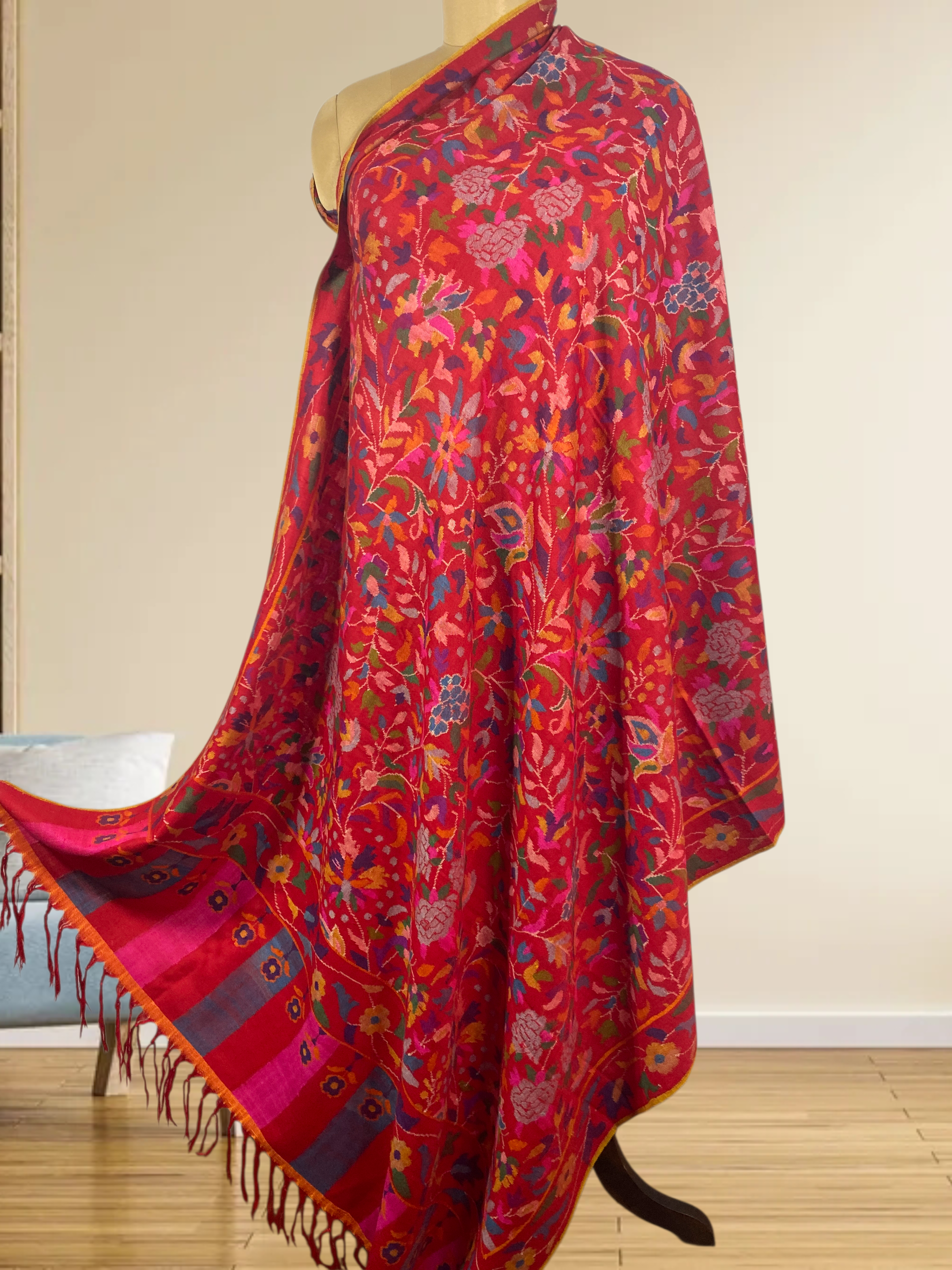 IMG_7816 Pure Pashmina Kani Shawl