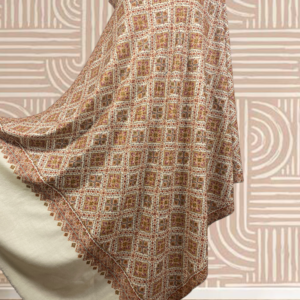 Pure Pashmina Sozni Jama Shawl – Handcrafted Kashmiri Art
