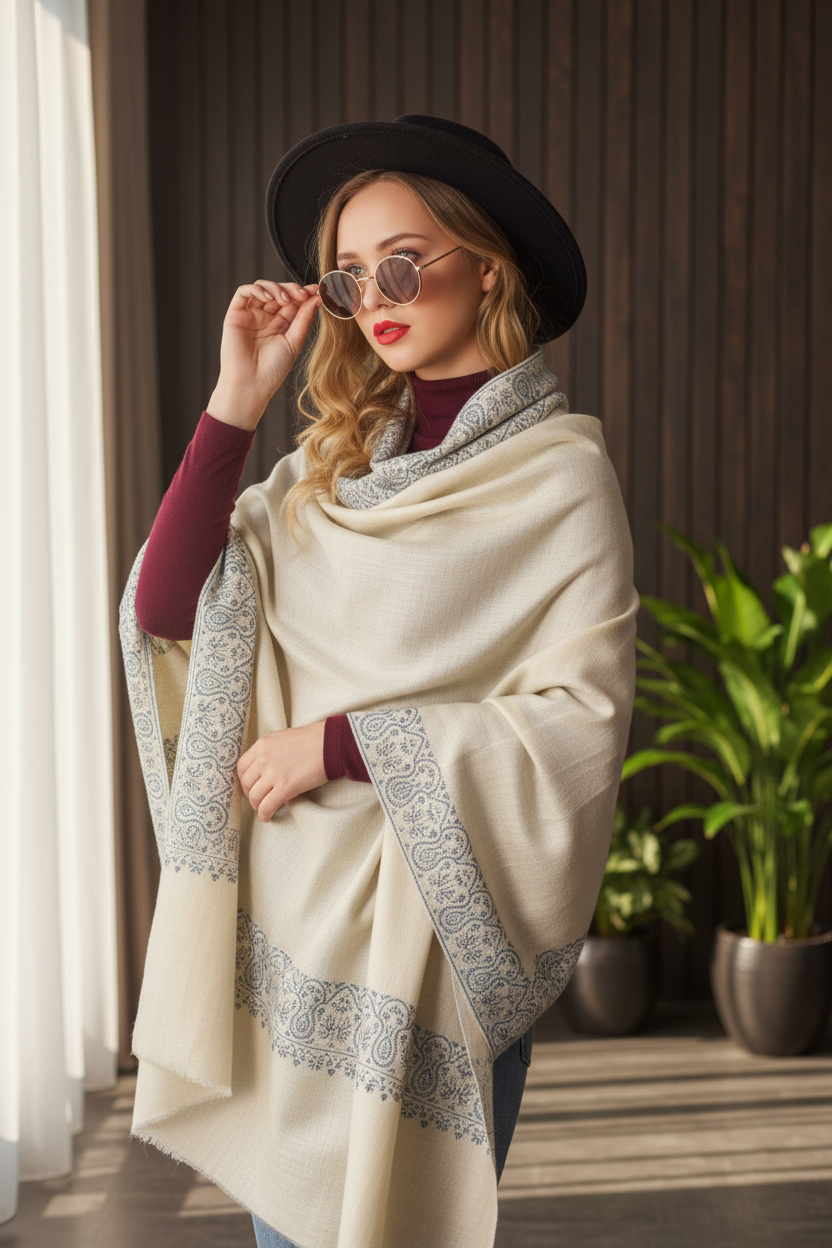 Premium Pure Pashmina Shawl Authentic Pure Kashmiri Pashmina Shawl