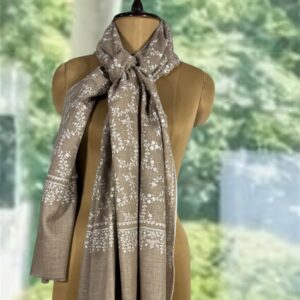 Pure Pashmina Shawl with White Jaal Work – Luxury 2026
